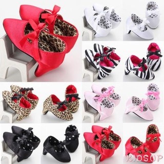 Kidsup1-giày công chúa cho bé gái sơ sinh Nơ Nôi có giày cao gót Moccasins để chụp ảnh