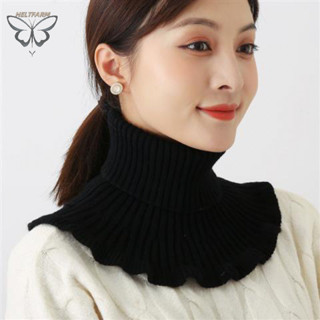  Vàng Ấm Cổ Dệt Kim Khăn quàng Cổ Nữ Cổ Cao Cổ Dệt Kim Giả Cổ Có Thể Tháo Rời Khăn Ấm Áp Mùa Đông Chống Gió Xù Quấn Khăn VN 