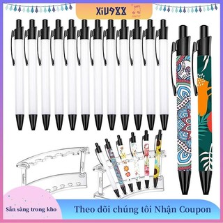 (Giảm giá) 2 Hộp đựng bút nhựa và 12 Bút thăng hoa - Bút truyền nhiệt trống, Đế trưng bày bút 6 khe để làm quà tặng Văn phòng tại nhà