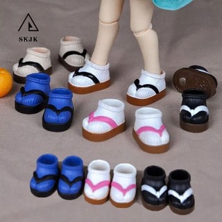 Giày búp bê skjk, dép lật búp bê mini phong cách nhật bản, phụ kiện búp bê kawaii nhiều màu sắc dễ thương giày búp bê bjd đồ chơi trẻ em