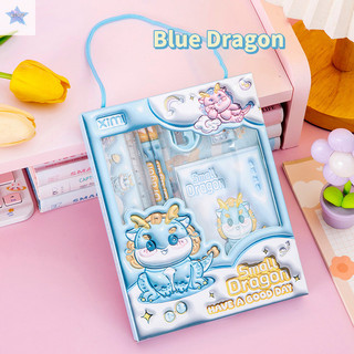 Bộ văn phòng phẩm GJCUTE 6in1 Bộ văn phòng phẩm cầm tay hoạt hình 3D Bộ quà tặng học tập cho trẻ em Hộp quà học tập Văn phòng phẩm Học sinh Đồ dùng học tập VN