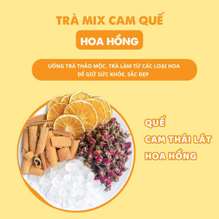 Combo 30 Gói Trà Mix Cam Quế Hoa Hồng