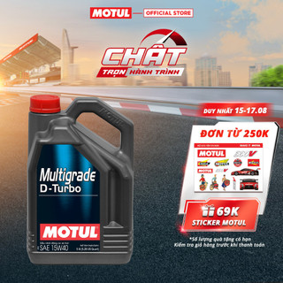 Dầu nhớt xe ô tô máy dầu multigrade d-turbo 15w40 5l