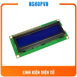 Màn hình LCD1602 Xanh dương - Xanh lá hiển thị 2 dòng mỗi dòng 16kí tự, màn hình phổ biến với nhiều code mẫu