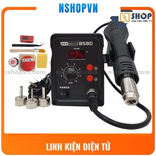Máy khò điều chỉnh nhiệt độ 858D có led hiển thị