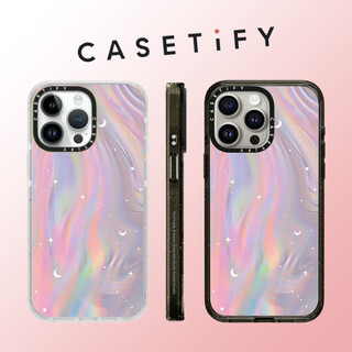 Casetify art aurora mạ vàng Ốp điện thoại Acrylic chống sốc cho iPhone 15 Pro Max 14 Plus 13 ProMax 12 12Pro Vỏ bảo vệ cứng bằng điện thoại chống sốc