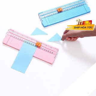 Bàn cắt giấy mini khổ A5 tiện lợi cắt tối đa giấy 400gsm VPP Tuệ Minh