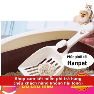 Xẻng Hót phân mèo cao cấp xúc cát mèo size lớn 27x10cm Màu ngẫu nhiên