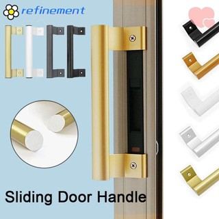 Refilinement Tay nắm cửa trượt, Núm nội thất nội thất bằng hợp kim nhôm, Ngăn kéo phần cứng không đục lỗ đa chức năng Tay cầm kéo Cửa trượt