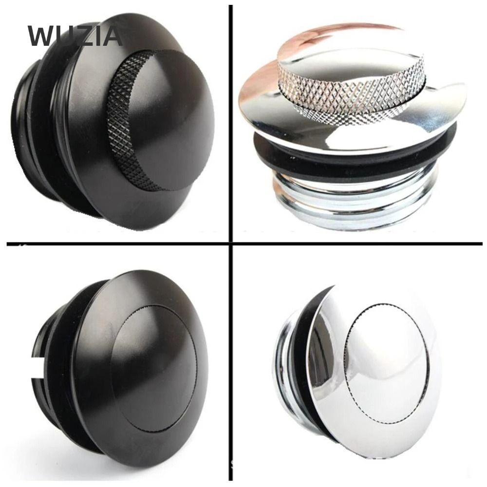 WUZIA bình xăng , Nắp bình xăng xe máy bằng nhôm bật lên, Vỏ bình xăng CNC màu bạc thay thế cho xe m