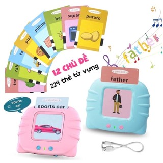   LOẠI  1  Máy Đọc Thẻ Tiếng Anh Máy đọc thẻ Flashcard Song Ngữ Anh _ tiếng anh giáo dục sớm cho bé loại 1 224 từ vựng 