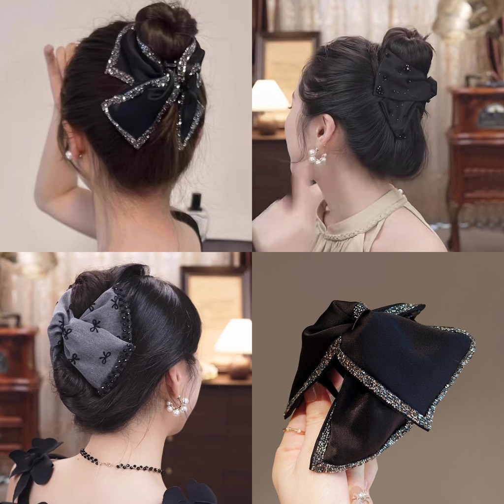 2024 Phong Cách Mới Thanh Lịch Ánh Sáng Sang Trọng Kẹp Tóc Tam Giác Kẹp Cá Mập