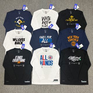 2324 Mùa Trò Chơi NBA Mùa Hậu Trò Chơi Jersey Lone Ranger Forest Wolf Speedboat Lakers Bộ Đồ Tập Bóng Rổ Nhanh Khô Áo Thun Dài Tay Thể Thao