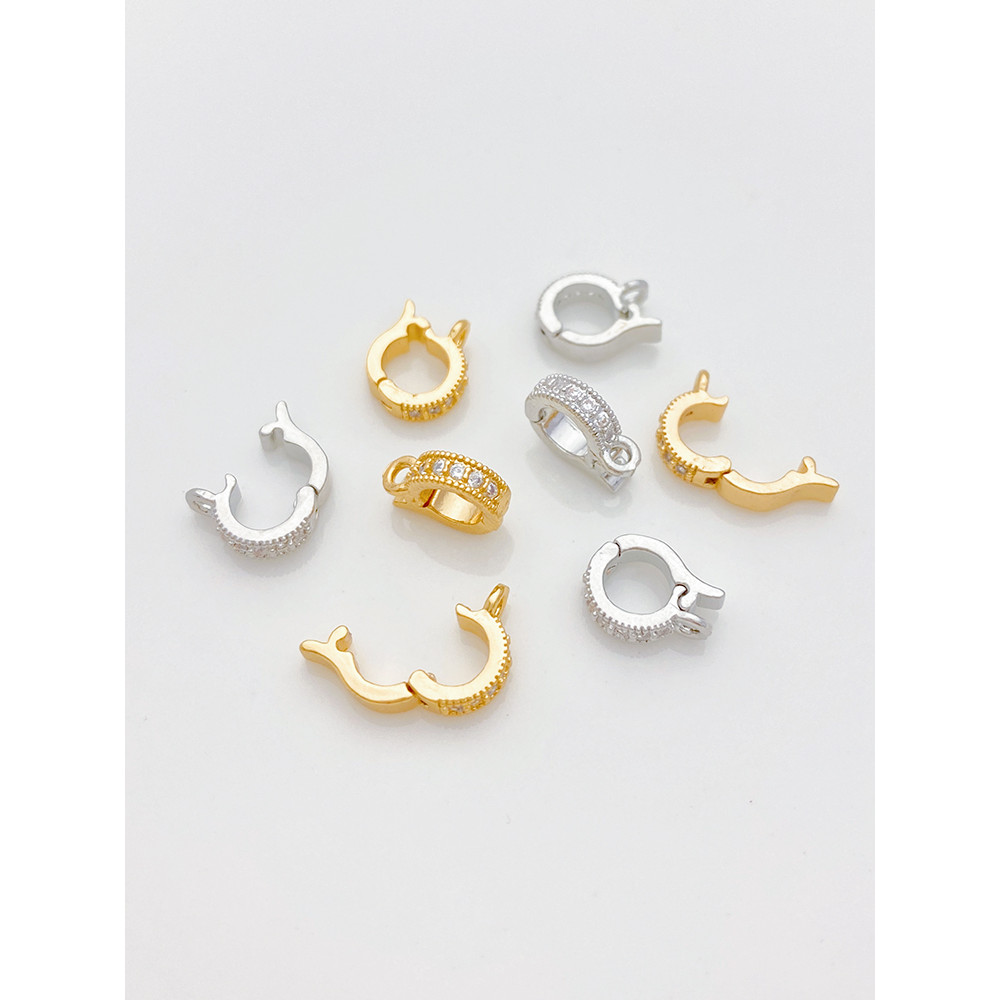 Phụ kiện hoàn thiện mặt dây chuyền tự làm 18K Khóa đa năng