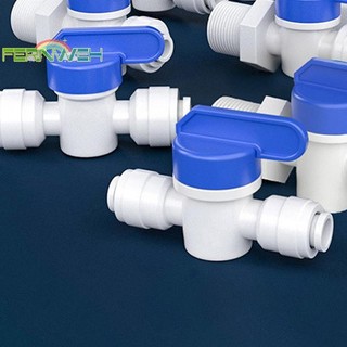 [Fernweh] 1PC Bể Cá Fitg RO Van Nhựa Thẳng Nước 1 / 4 "3 / 8" OD Vòi Kết Nối Nhanh 1 / 4 "3 / 8" Nam Revers Osmosis [MỚI]