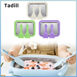 Máy làm kem cuộn Tấm lạnh tức thì Máy làm sữa chua đông lạnh đa chức năng để tập hợp các bữa tiệc gia đình Gelato