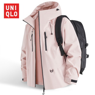 Uniqlo 2025 Mới Ngoài Trời Áo Khoác Cặp Đôi Phong Cách Áo Khoác Xuân Thu Chống Gió Áo Khoác Chống Thấm Nước Nữ Leo Núi Quần Áo