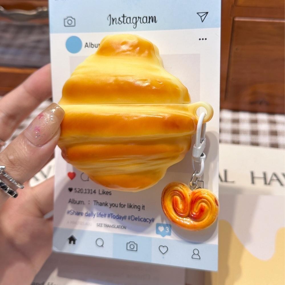 Jellycat croissant cho hộp đựng tai nghe Sony WF-1000XM5 Sony wf1000xm5 bảo vệ thích hợp hộp mềm chố