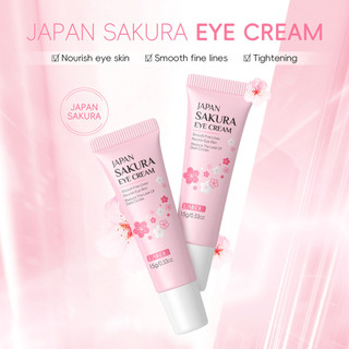 LAIKOU Japan Sakura Eye Cream Serum Chống nhăn A nti-aging Remover Dark Circles Chăm sóc mắt 15g