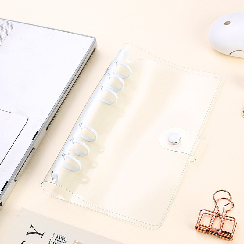 6 Lỗ A6 Da Rời Vỏ Phụ Kiện Phần Cứng 4 Lỗ Thư Mục Màu DIY Wonderful A6 Có Thể Tháo Rời 23cm Notepad 