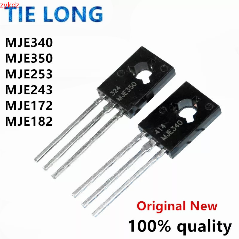 10 chiếc MJE340 MJE350 TO-126 KSE340 KSE350 MJE253 MJE243 MJE172 MJE182 ống khuếch đại nguyên bản mớ