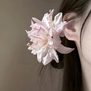  Kẹp tóc mái đi biển hoa Lily hoa Lan Mẫu Đơn mùa hè xinh xắn dễ thương phụ kiện thời trang đi biển phong cách Hàn Quốc 