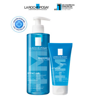   ĐỘC QUYỀN HANNAHOLALA  Bộ đôi gel rửa mặt tạo bọt làm sạch La Roche-Posay Effaclar Purifying Foaming Gel 400ml 