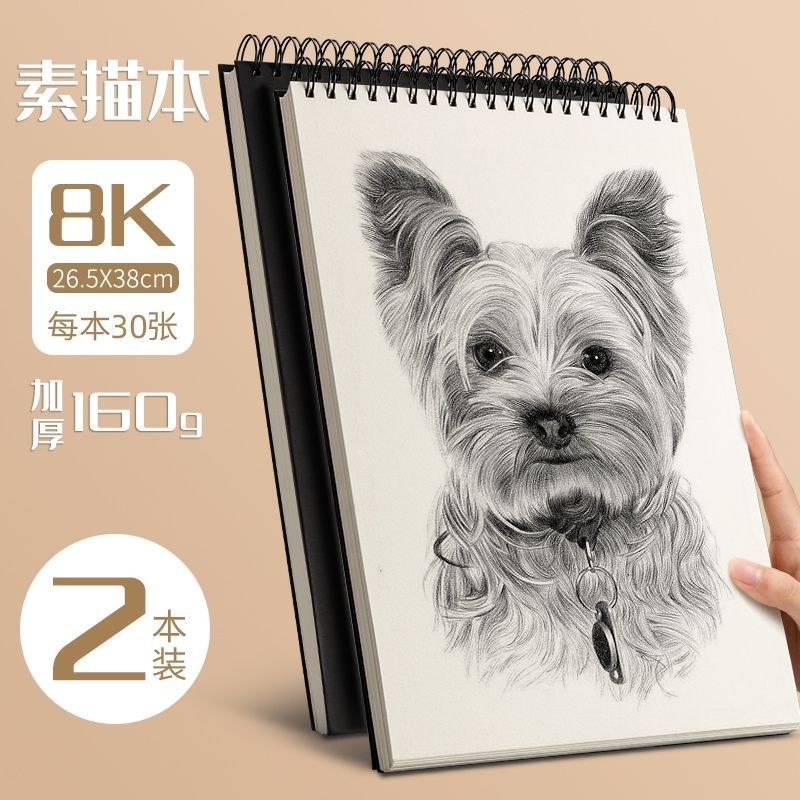 Dày A4 Sketchbook Nghệ Thuật Học Sinh Chuyên Dụng Vỏ Cứng Sách Ảnh 16KThickened A4 Sketchbook 8K Phá