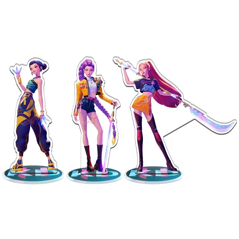 K-Pop Demon Huntrix Nhân vật Anime Stand Up Anime Trang trí Huntrix Kpop Kit Nhân vật Thẻ ảnh Acryli