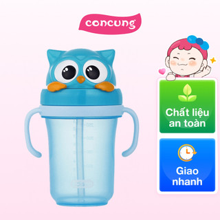Bình tập uống Edison 2 3D con cú - Xanh