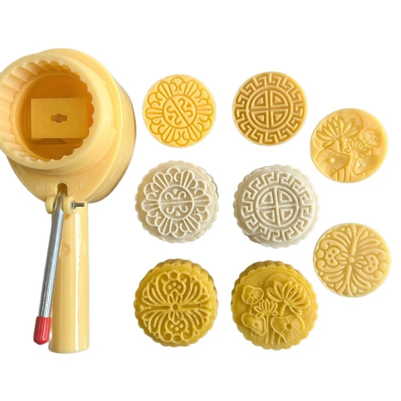 YU Ice Skin Bánh Trung Thu Khuôn Lễ Hội Bánh Ngọt Khuôn ABS Dụng Cụ Làm Món Tráng Miệng