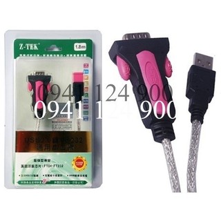Cáp chuyển đổi usb to com rs232 rs485 ttl lập trình plc hmi chíp ftdi chính hãng ztek ze553 unitek y-108