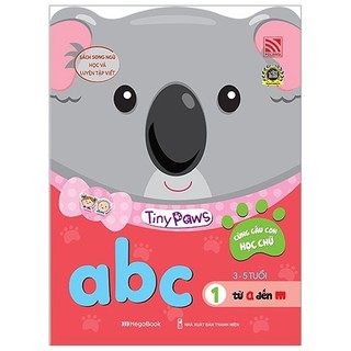 Sách - Tiny Paws - Cùng Gấu Con Học Chữ Cái Tiếng Anh Abc - Từ A Đến M