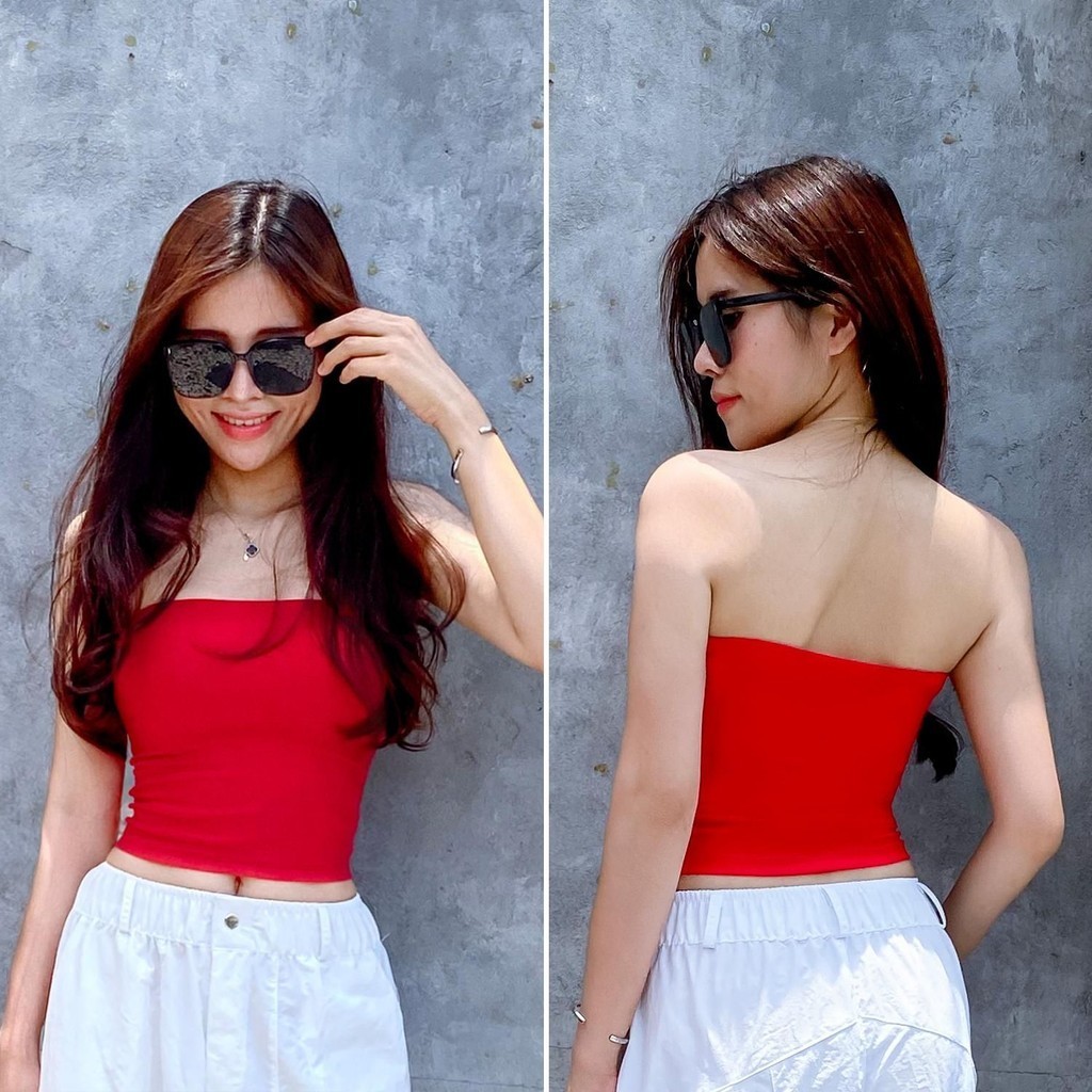 Áo Quây Croptop cho nữ A136 Gladimax Thun cotton dày dặn, co giãn, phong cách trẻ trung năng động | BigBuy360 - bigbuy360.vn