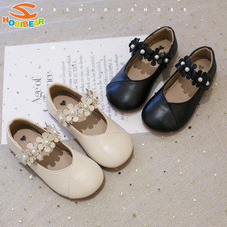 Hobibear / / Giày da nhỏ bé gái xuân thu giày công chúa trẻ em mới đế mềm đế nông trượt