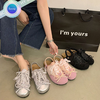 Giày sandal thông thường Bonnie Cathy Birken. Giày nơ ngọt ngào. Giày nữ đế dày thời trang