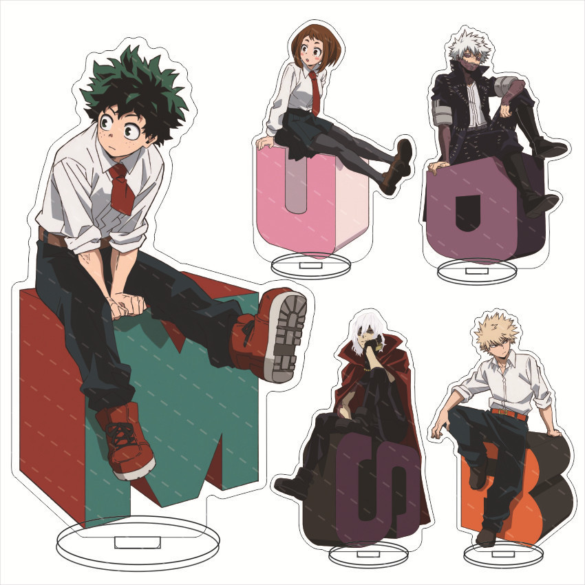 Móc Khoá, Standee My Hero Academia Midoriya Izuku Bakugou Katsuki Trang Trí Bàn Học, Làm Việc