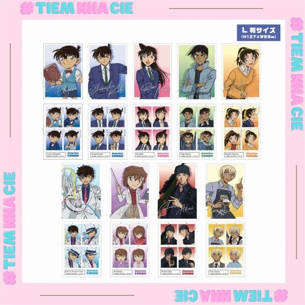 [Tiệm nhà Cie] [SẴN] Thẻ nhân phẩm Detective Conan Thám Tử Lừng Danh Conan ID BROMIDE