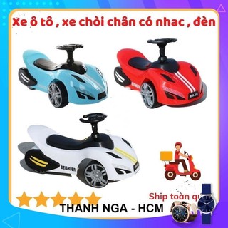 Xe lắc , xe chòi chân hình ô tô cho bé có nhạc và đèn,  dành cho bé 1-5