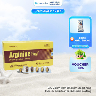 Thực phẩm bảo vệ sức khoẻ Arginine Plus giúp bổ gan, giải độc gan, bảo vệ gan, hộp 100 viên