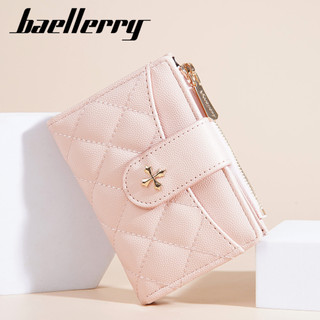 Baellerry Nữ Khe Cắm Thẻ Ví Ngắn Dây Kéo Ví Đựng Tiền Xu