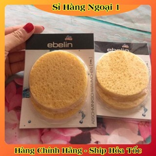 Miếng bọt biển rửa mặt Ebelin Đức - Mẫu mới Đủ Bill