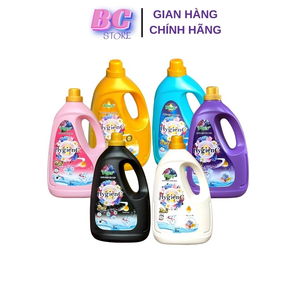 (TRỢ GIÁ) Nước Giặt HygienC Plus Hàng Việt Nam Công Nghệ Thái Lan Can 2kg  @