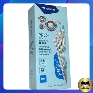   Có VAT   Hộp 20 Bút bi Thiên Long TL-105 màu pastel PRO 027-  Nhà Sách Cái Bè CH1 