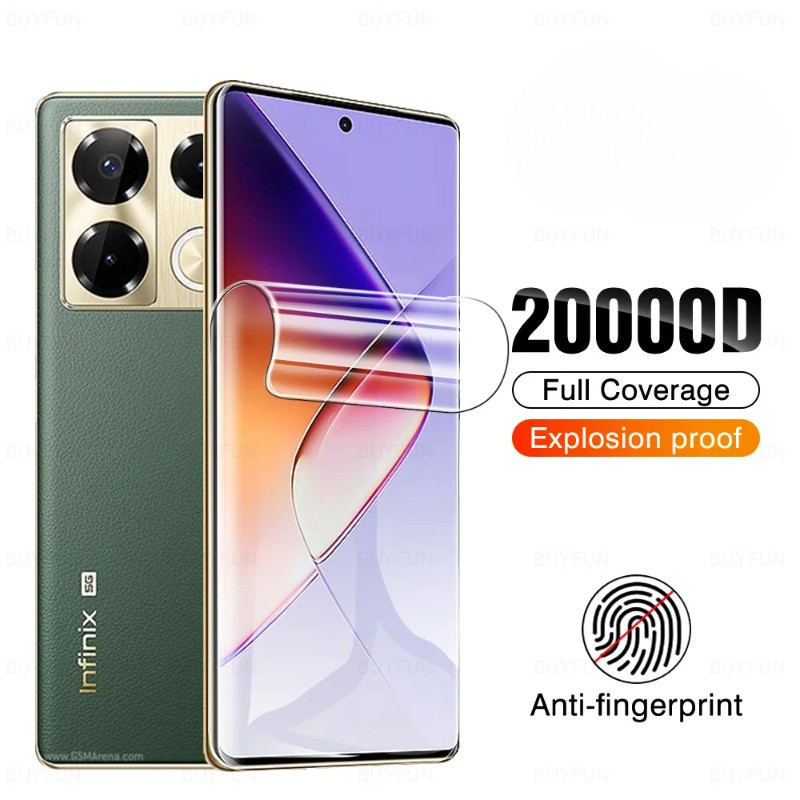 Phim Hydrogel Mềm Cho Infinix Note 40 Pro Plus 30 30i 12 Note 11i 11s Bảo Vệ Màn Hình Trong Suốt Toàn Bộ