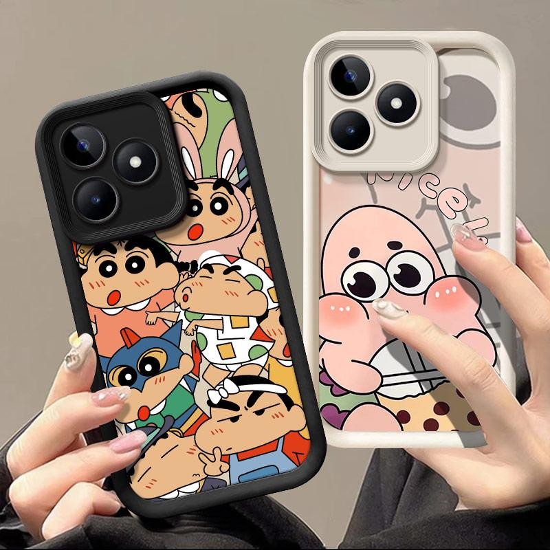Dành Cho Realme C60 Ốp Lưng Silicon Mềm TPU Ốp lưng RealmeC60 C 60 RMX3834 Vỏ Hoạt Hình Dễ Thương Chống Rơi Bảo Vệ Mặt Sau
