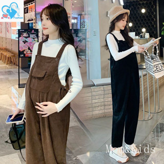  Thời trang Kích thước lớn Quần yếm bà bầu dáng rộng Quần bà bầu Quần áo bà bầu 
