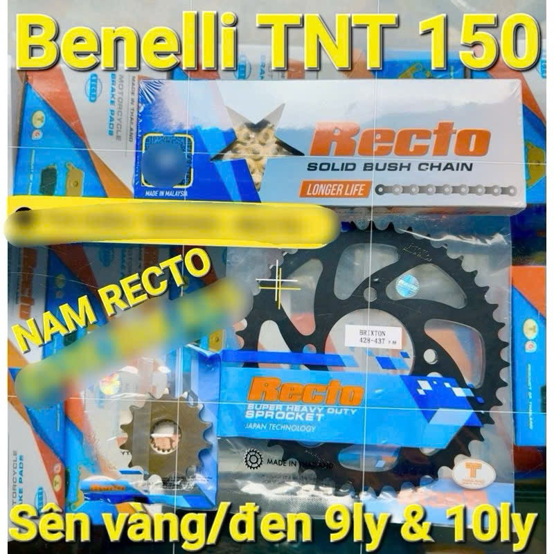 NHÔNG SÊN DĨA 9LY & 10LY BENELLI 150CC SÊN VÀNG RECTO 9LY & 10LY . ++++