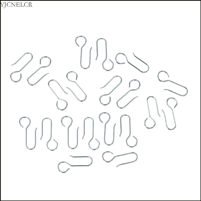 Yjcnelcr Phụ kiện rèm kim loại Theo dõi cài đặt Móc treo rèm hình chữ S