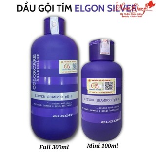 Dầu gội khử vàng dành cho tóc tẩy trắng, tóc bạch kim Silver Shampoo Elgon 300ml 